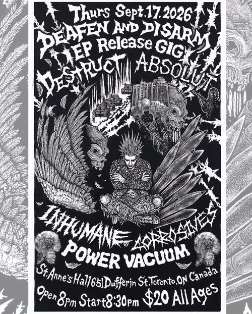 Deafen and Disarm ep release gig