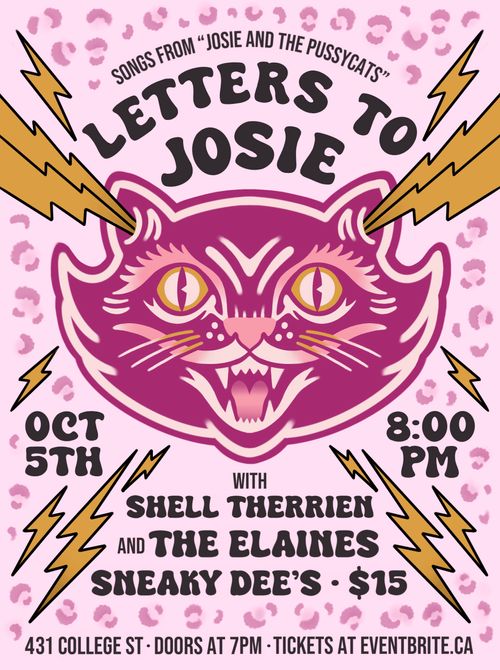 Letters to Josie plays Sneaky Dee's
