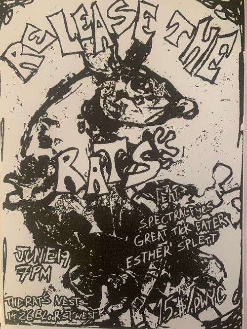 RELEASE THE RATS: Spectral Eyes & The Great Tick Eater DUAL SINGLE RELEASE PARTY with Esther Splett