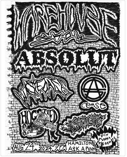 Absolut / Wasted Age / Cease  / Hogtied  / Vestigio