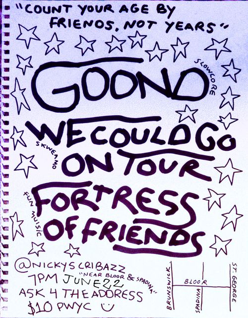 Goond - We Could Go On Tour - Fortress of Friends 