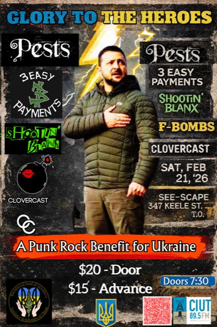 Glory to the Heroes - a punk rock benefit for Ukraine