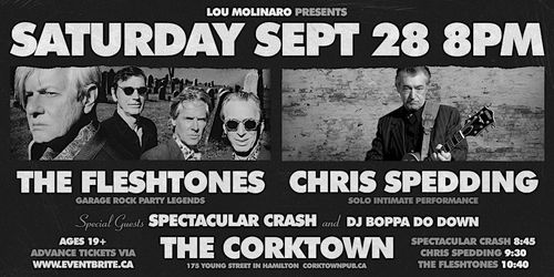 The Fleshtones / Chris Spedding / Spectacular Crash / DJ Boppa Do Down