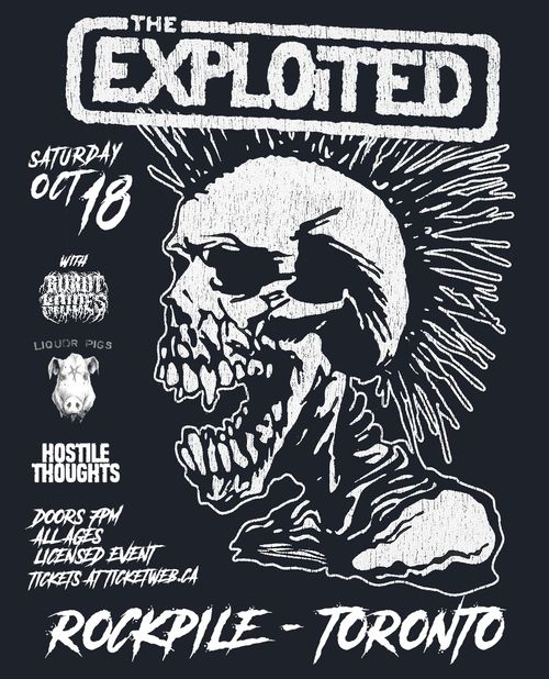 The Exploited / Burnt Knives / Liquor Pigs