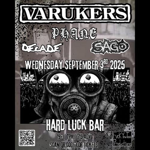 Varukers / Phane / Decade / SAGO