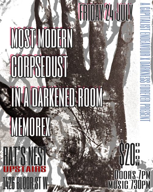 Most Modern, Corpse Dust, In A Darkened Room, Memorex
