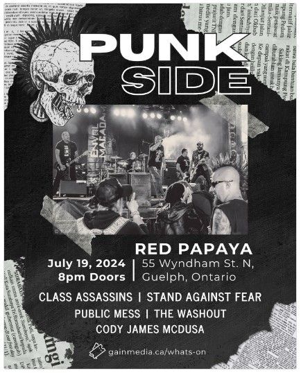 PUNK SIDE - Class Assassins / Stand Against Fear / Public Mess / The Washout / Cody James Mcdusa