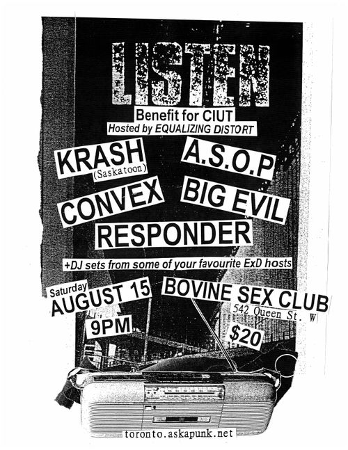 CIUT Benefit - featuring Krash (Saskatoon) / 