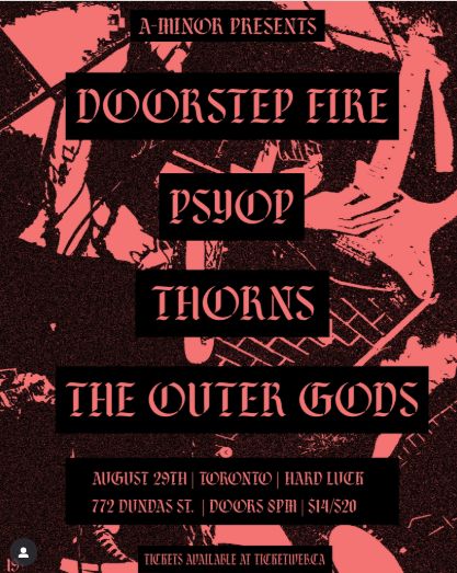 Doorstep Fire / Psyop / Thorns / The Outer Gods