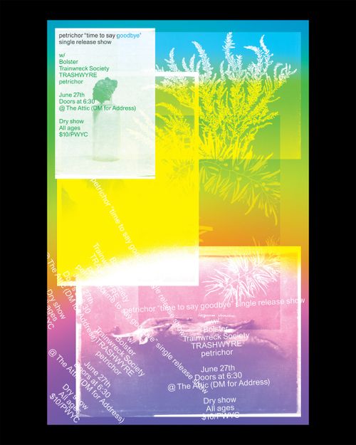 petrichor "time to say goodbye" Single Release Show - Bolster, Trainwreck Society, TRASHWYRE, petrichor