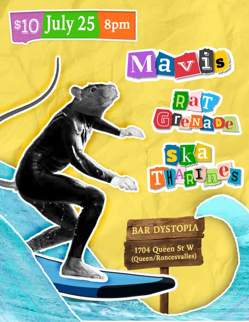 Mavis + Rat Grenade + Ska Tharines - Bar Dystopia