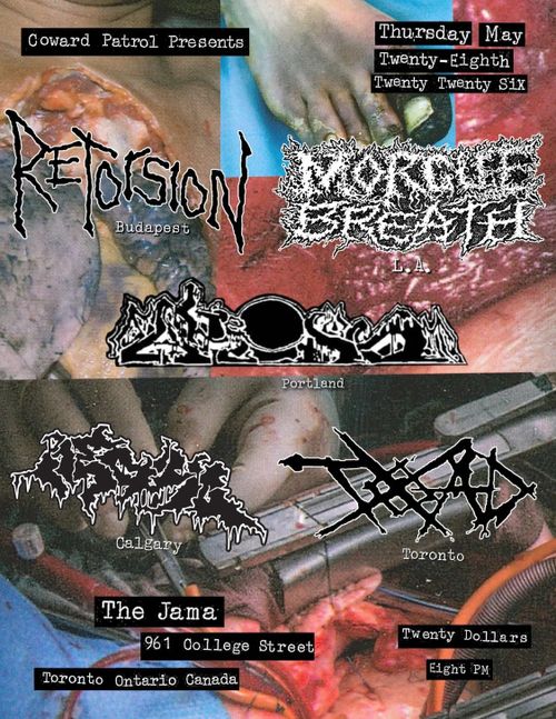 Retorsion + Morgue Breath + Fake Dust + Red 40 + T.O.A.D.