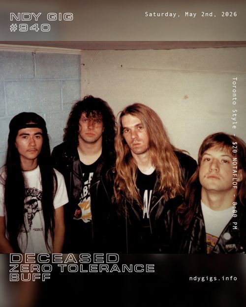Deceased / Zero Tolerance / Buff (NDY #940)