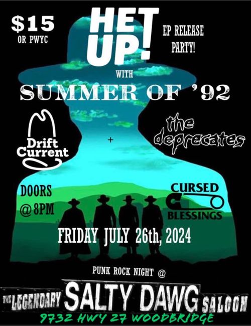 Cursed Blessings Records Presents HET UP! EP Release Party!!