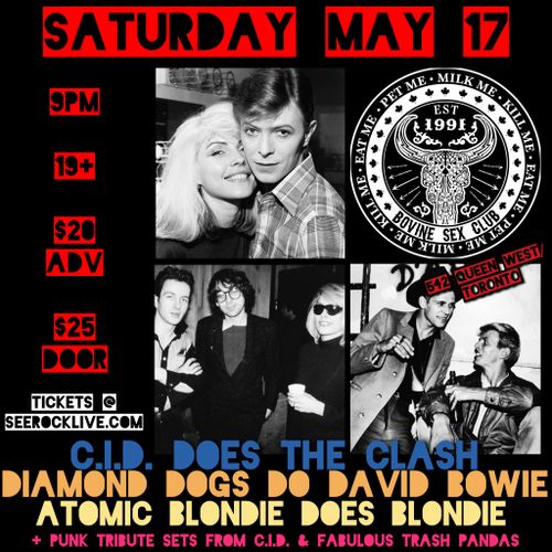 Live tributes to the Clash, Bowie, and Blondie