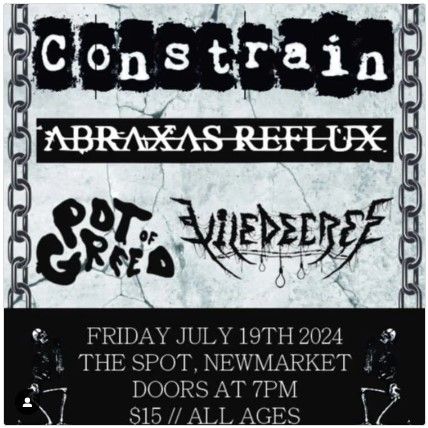 Constrain / Abraxus Reflux / Pot of Greed / Viledeeree