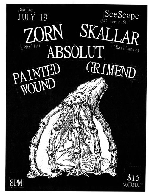 ZORN (Philly) + SKALLAR (Baltimore), ABSOLUT, PAINTED WOUND, GRIM END