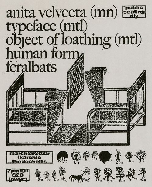 Anita Velveeta / Typeface / Object of Loathing / Human Form / feralbats