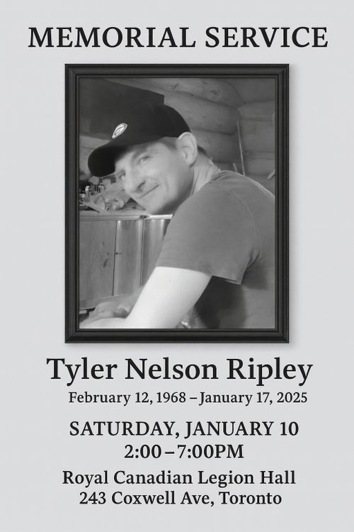 Memorial Service - Tyler Nelson Ripley