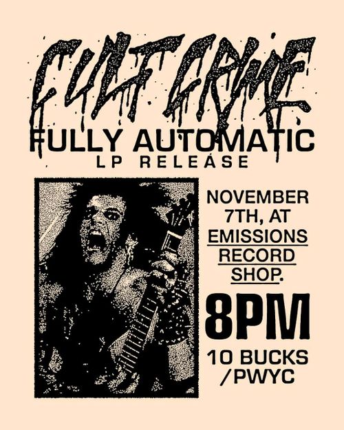 Cult Crime - Record Release Show
