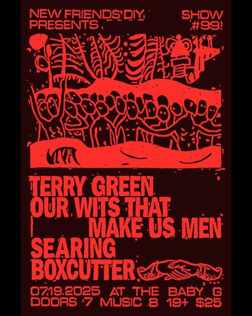 Terry Green / Our wits that make us men / Searing / Boxcutter (New Friends #099)