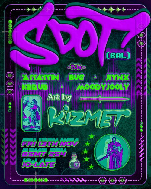 SDOT (BAL), Assassin Bug, Jiynx, Kerub, Moodyjooly, art by KIZMET